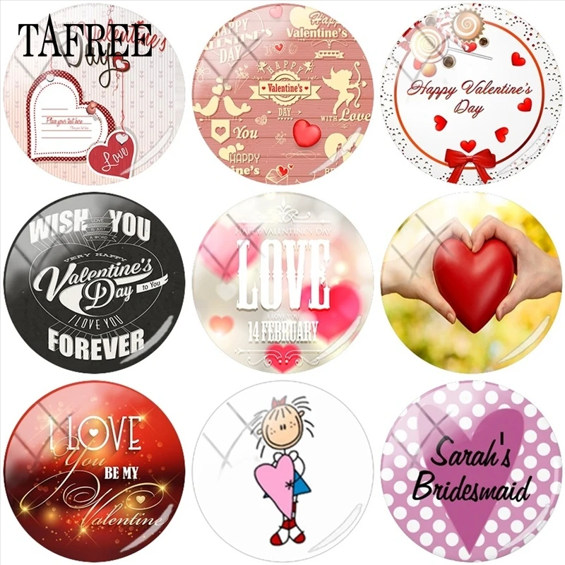 TAFREE Red love Heart Valentine's Day Picture 25mm Glass Cabochon Dome Charms For Brooch Necklace Keychain DIY Lovers Jewelry
TAFREE Red love Heart Valentine's Day Picture 25mm Glass Cabochon Dome Charms For Brooch Necklace Keychain DIY Lovers Jewelry