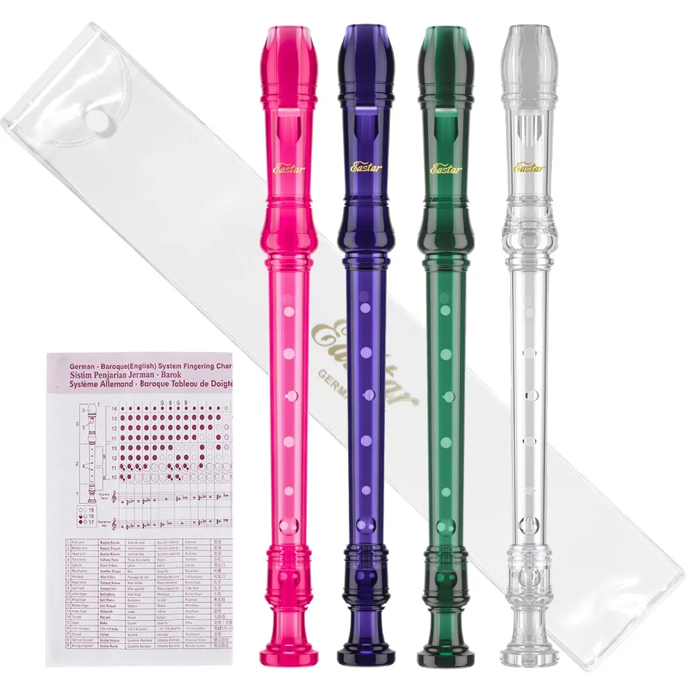 Soprano Recorder 8 Holes Long Flute German Style C Key Colorful Transparent Recorders Music Instrument For Students Beginners
Soprano Recorder 8 Holes Long Flute German Style C Key Colorful Transparent Recorders Music Instrument For Students Beginners
