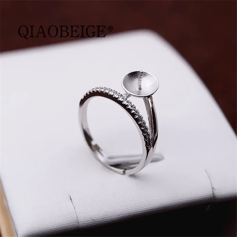 QIAOBEIGE New arrival freash water pearl Sterling Silver Ring for Women party birthday love gift jewelry components
QIAOBEIGE New arrival freash water pearl Sterling Silver Ring for Women party birthday love gift jewelry components