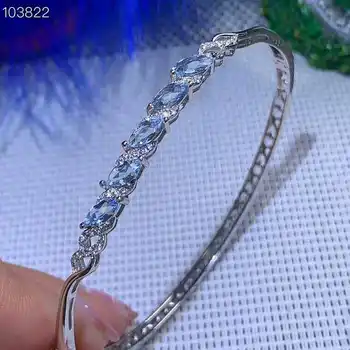 Video! Fidelity natural 3*6mm Aquamarine Bangles s925 sterling silver fresh fine jewelry for women party natural blue gemstone
Video! Fidelity natural 3*6mm Aquamarine Bangles s925 sterling silver fresh fine jewelry for women party natural blue gemstone