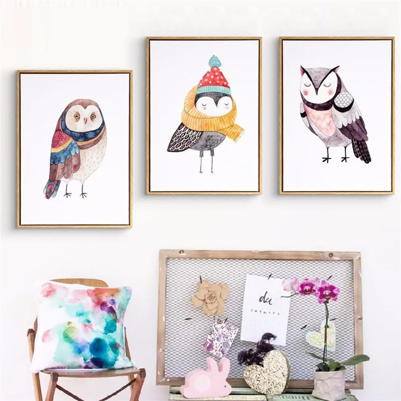 Nordic Modern Watercolor Owl Decoration Painting Wall Art Cuadros Decoracion Dormitorio Lienzos Oil Painting
Nordic Modern Watercolor Owl Decoration Painting Wall Art Cuadros Decoracion Dormitorio Lienzos Oil Painting