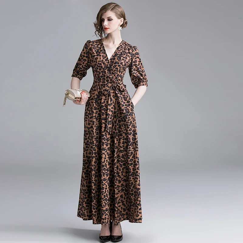 Print Leopard Dress Women Elegant 2019 Summer Autumn Vestidos Longo Plus Size Pocket Puff Sleeve Party Long Runway Dress
Print Leopard Dress Women Elegant 2019 Summer Autumn Vestidos Longo Plus Size Pocket Puff Sleeve Party Long Runway Dress