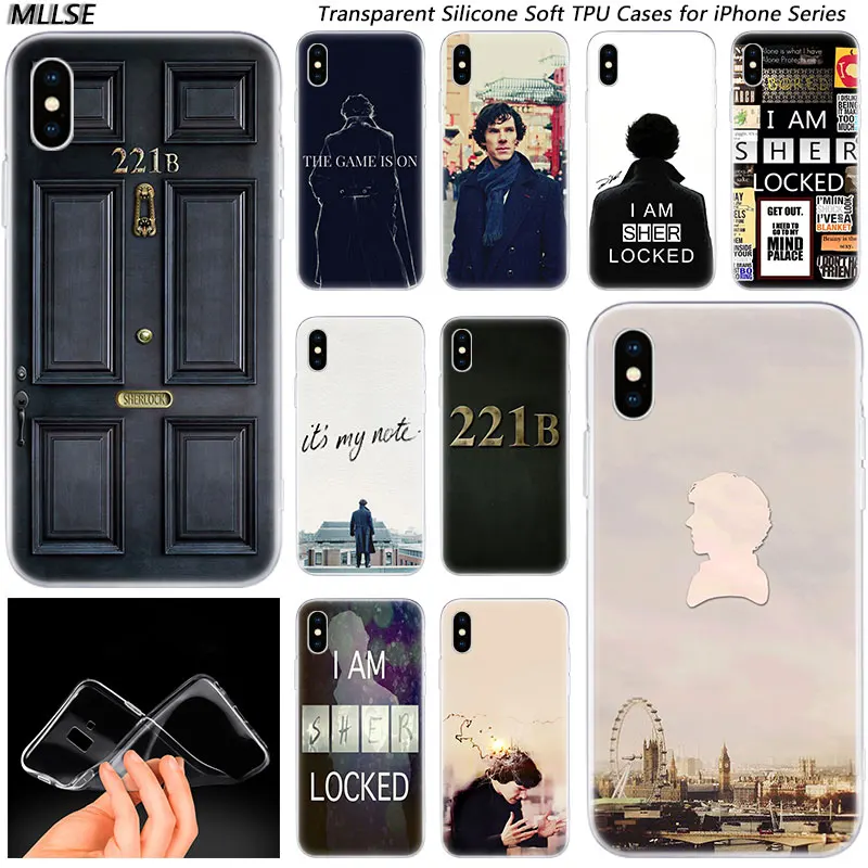 Hot 221B i am Sherlock Holmes Sherlocked Fashion Silicone Case Cover for Apple iPhones 11 Pro XS Max X XR 7 8 6 6s Plus 5S SE
Hot 221B i am Sherlock Holmes Sherlocked Fashion Silicone Case Cover for Apple iPhones 11 Pro XS Max X XR 7 8 6 6s Plus 5S SE
