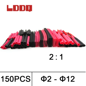 LDDQ 150pcs black and red Polyolefin 2:1 Heat Shrink Tube 2mm 2.5mm 3.5mm 5mm 6mm 8mm 10mm 12mm Cable Sleeving termoretractil
LDDQ 150pcs black and red Polyolefin 2:1 Heat Shrink Tube 2mm 2.5mm 3.5mm 5mm 6mm 8mm 10mm 12mm Cable Sleeving termoretractil