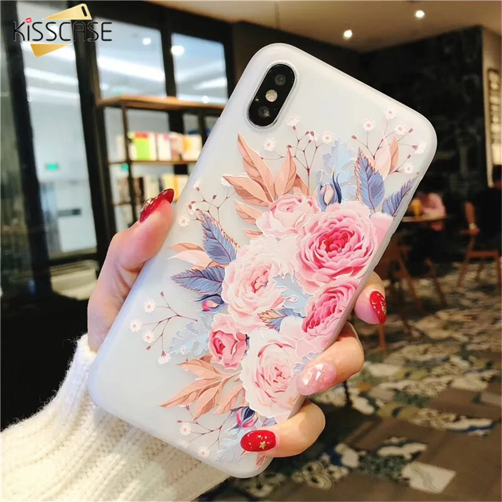 KISSCAS Floral Case For iPhone X 8 7 6S Patterned Flower Phone Cover Coque For iPhone 7 8 6Plus 5S Cases Cover Coque Fundas
KISSCAS Floral Case For iPhone X 8 7 6S Patterned Flower Phone Cover Coque For iPhone 7 8 6Plus 5S Cases Cover Coque Fundas