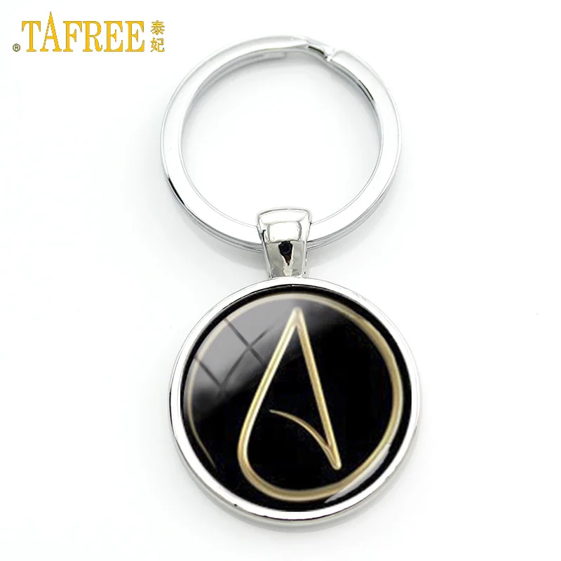 TAFREE Creative design men's accessory Atheist atom symbol key chain atheist logo keychain atheism movement men jewelry KC524
TAFREE Creative design men's accessory Atheist atom symbol key chain atheist logo keychain atheism movement men jewelry KC524