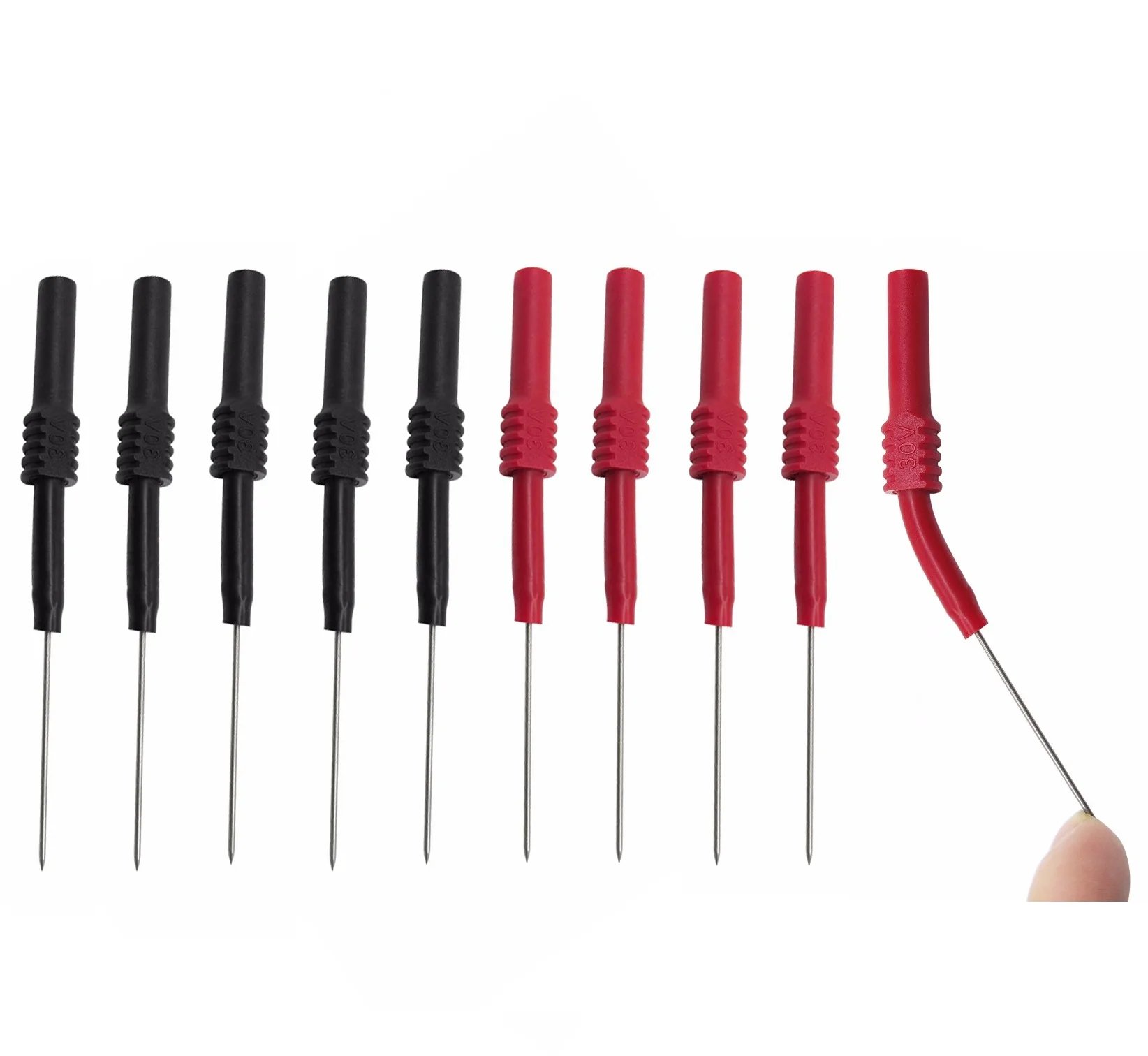 Cleqee P5009 4pcs Soft PVC Insulation Piercing Needle Non-destructive Multimeter Test Probes Red/Black
Cleqee P5009 4pcs Soft PVC Insulation Piercing Needle Non-destructive Multimeter Test Probes Red/Black