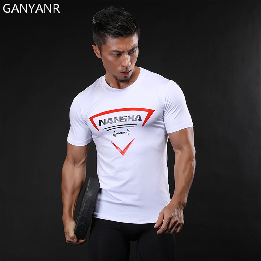 GANYANR Running T Shirt Men Basketball Tennis Soccer Tee Sports Fitness Sportswear Compression Gym Jogging Exercise Tights Tops
GANYANR Running T Shirt Men Basketball Tennis Soccer Tee Sports Fitness Sportswear Compression Gym Jogging Exercise Tights Tops