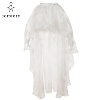 Victorian White Chiffon Floral Lace Sexy Skirt Steampunk Asymmetrical Long Skirts Women Burlesque Costumes Gothic Underskirt 6XL
Victorian White Chiffon Floral Lace Sexy Skirt Steampunk Asymmetrical Long Skirts Women Burlesque Costumes Gothic Underskirt 6XL