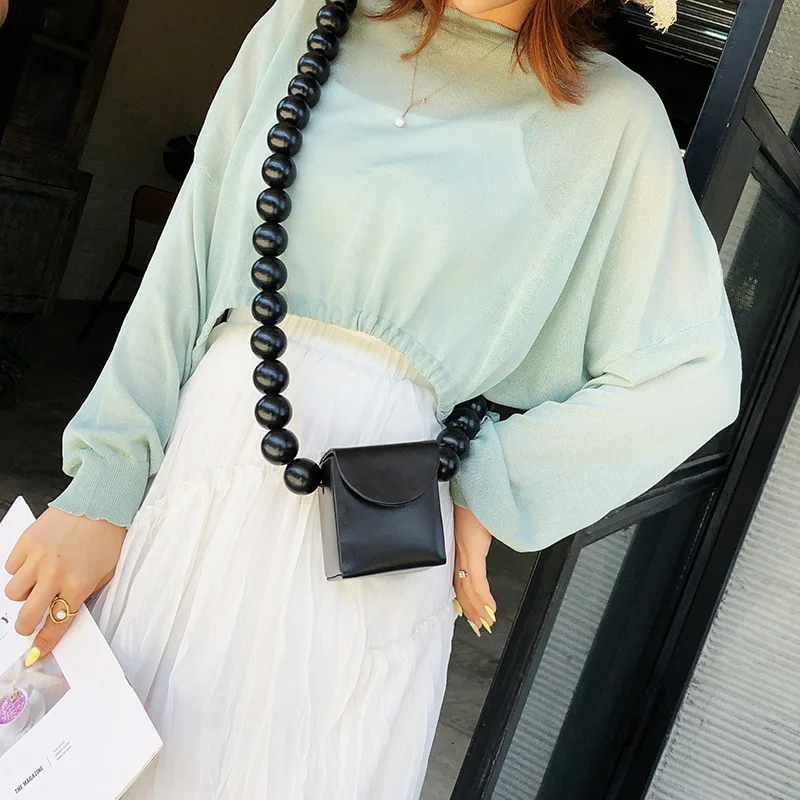 Fashion Wooden Beaded Chain Mini Women Crossbody Bags Designer Brand Beading Shoulder Bag Luxury Messenger Bag Small Purses 2019
Fashion Wooden Beaded Chain Mini Women Crossbody Bags Designer Brand Beading Shoulder Bag Luxury Messenger Bag Small Purses 2019