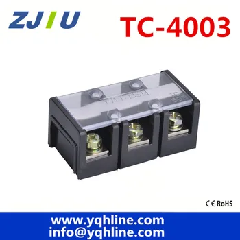 Large current 600V 400A Double Rows 3P 3 Positions Covered Barrier Screw Terminal Block Copper TC-4003
Large current 600V 400A Double Rows 3P 3 Positions Covered Barrier Screw Terminal Block Copper TC-4003