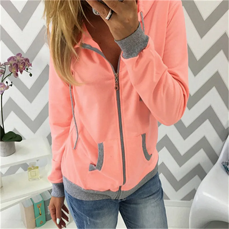 Autumn Women Hoodies Sweatshirts With Zipper Fashion Casual Long Sleeve Pockets Hoodie Women Tracksuit Coat Ladies Tops
Autumn Women Hoodies Sweatshirts With Zipper Fashion Casual Long Sleeve Pockets Hoodie Women Tracksuit Coat Ladies Tops