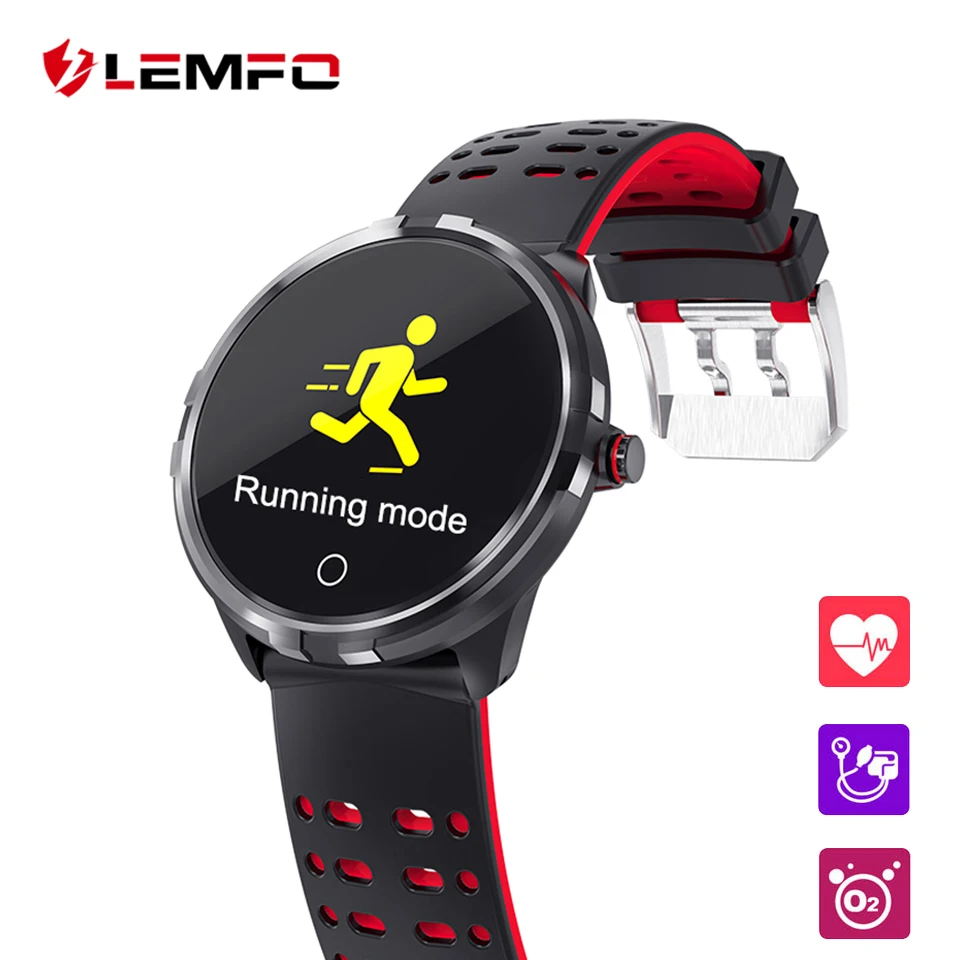 LEMFO Smart Watch Pedometer Heart Rate Blood Pressure Oxygen Monitor IP68 Waterproof Multi-sport Mode Smartwatch for Men Women 
LEMFO Smart Watch Pedometer Heart Rate Blood Pressure Oxygen Monitor IP68 Waterproof Multi-sport Mode Smartwatch for Men Women