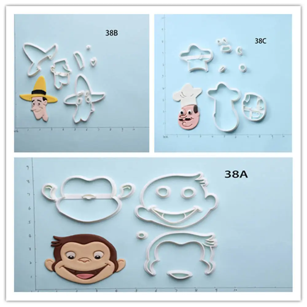 Famous Movie Curious George Cookie Cutter Set Custom Made 3D Printed Fondant Cupcake Cutter Kitchen Accessories Cake Decorating
Famous Movie Curious George Cookie Cutter Set Custom Made 3D Printed Fondant Cupcake Cutter Kitchen Accessories Cake Decorating