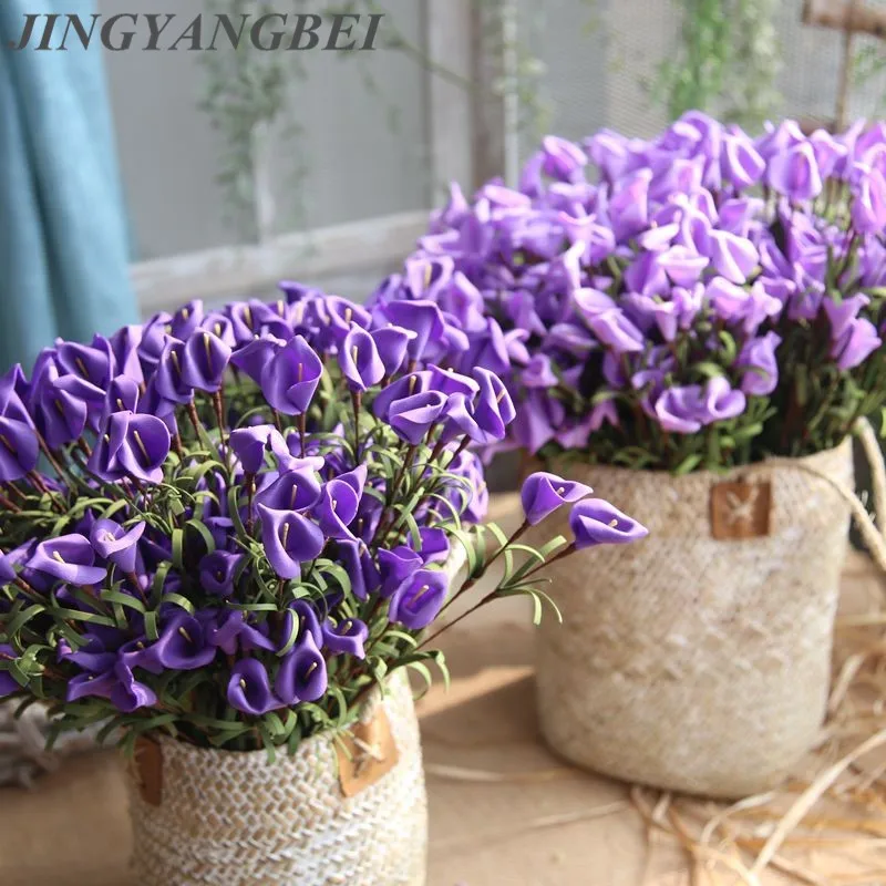 Calla lily PE simulation flower manufacturers home decoration wedding holding flowers wall plant wall fake flowers
Calla lily PE simulation flower manufacturers home decoration wedding holding flowers wall plant wall fake flowers