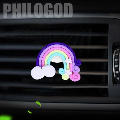 Solid air freshener cartoon cute rainbow color design car decoration 30%off by PHILOGOD
Solid air freshener cartoon cute rainbow color design car decoration 30%off by PHILOGOD