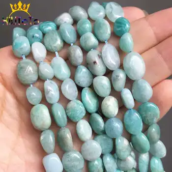 8-10mm Natural Irregular Amazonite Beads Blue Loose Spacer Beads For DIY Jewelry Making Bracelets Necklace Charm Pendants 15''
8-10mm Natural Irregular Amazonite Beads Blue Loose Spacer Beads For DIY Jewelry Making Bracelets Necklace Charm Pendants 15''