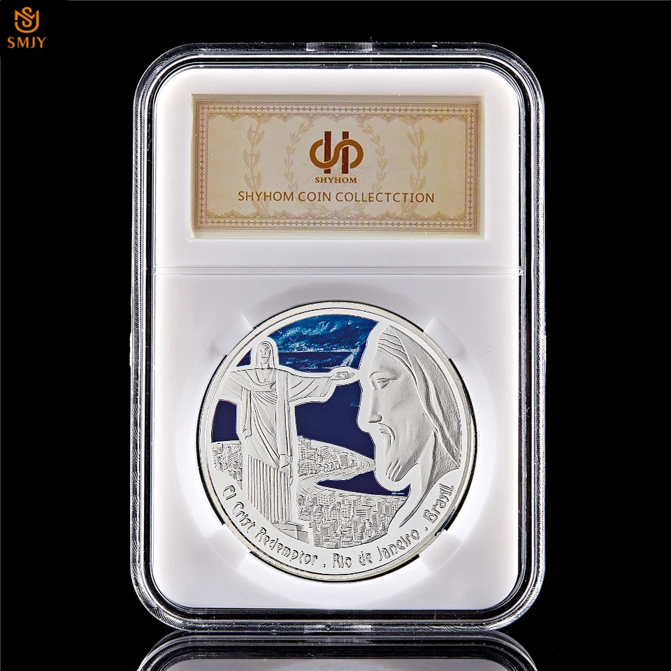 Brazil Rio Jesus Christ Church Silver Plated South American Lucky Landmark Souvenir Silver Coin Collection W/PCCB Holder
Brazil Rio Jesus Christ Church Silver Plated South American Lucky Landmark Souvenir Silver Coin Collection W/PCCB Holder