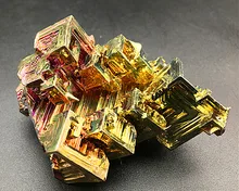 100-110g rainbow bright crystal geode cada peso elemento de Bismuto Bi Mineral(China)