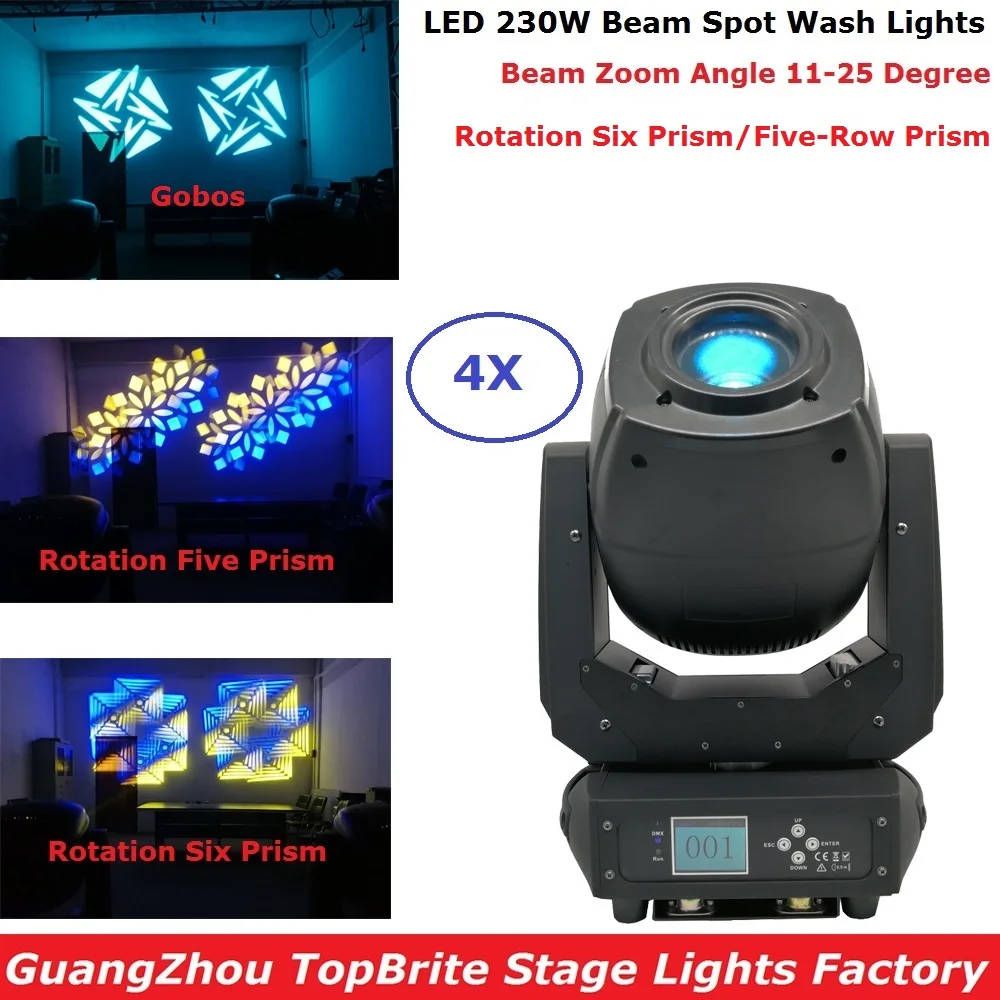 Flightcase Pack 230W LED Moving Head Lights Beam Spot Wash 3IN1 Stage Lighing Effect Rotation Six /Five Row Prism For Dj Discos
Flightcase Pack 230W LED Moving Head Lights Beam Spot Wash 3IN1 Stage Lighing Effect Rotation Six /Five Row Prism For Dj Discos