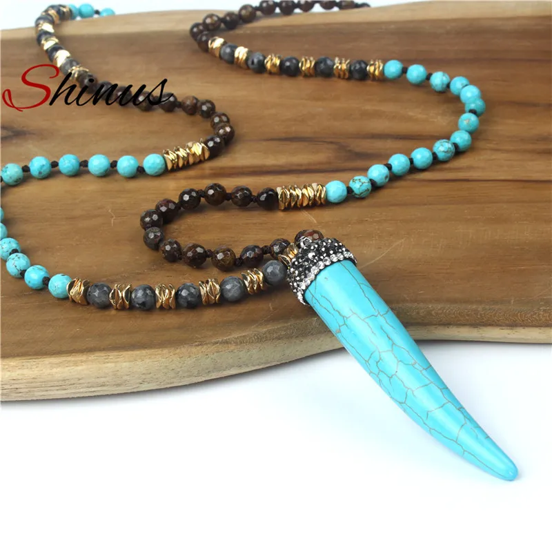 Shinus Bohemian Statement Necklaces Women Jewelry Boho Necklace Natural Stone Mala Beads Handmade Pendant 2018 New Fashion
Shinus Bohemian Statement Necklaces Women Jewelry Boho Necklace Natural Stone Mala Beads Handmade Pendant 2018 New Fashion