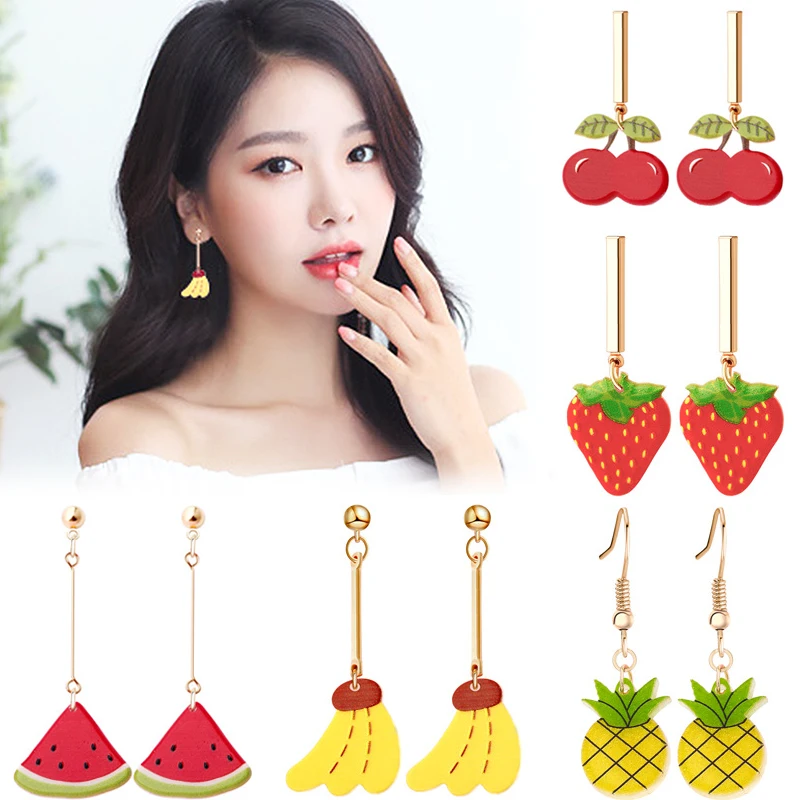 2018 New earrings Kiwi Fruit Korean 1Pair Strawberry Orange Exquesite Fruit Gifts Earrings Party Pitaya Pineapple oorbellen boho
2018 New earrings Kiwi Fruit Korean 1Pair Strawberry Orange Exquesite Fruit Gifts Earrings Party Pitaya Pineapple oorbellen boho