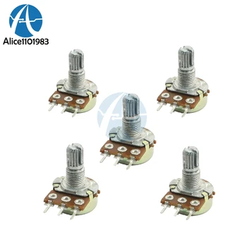 5Pcs WH148 B50K-3PIN Rotary Potentiometer 50K OHM 3PIN 3 Terminal Linear Taper Potentiometer 50KB Pot
5Pcs WH148 B50K-3PIN Rotary Potentiometer 50K OHM 3PIN 3 Terminal Linear Taper Potentiometer 50KB Pot