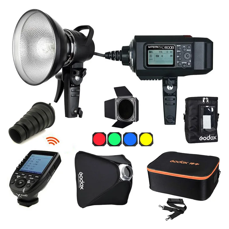 Godox Wistro AD600B 600W 2.4G HSS TTL Outdoor Speedlite Flash Light +Transmitter Xpro-C/N/S/O/F/P + AD-H600 Head for DSLR Camera
Godox Wistro AD600B 600W 2.4G HSS TTL Outdoor Speedlite Flash Light +Transmitter Xpro-C/N/S/O/F/P + AD-H600 Head for DSLR Camera