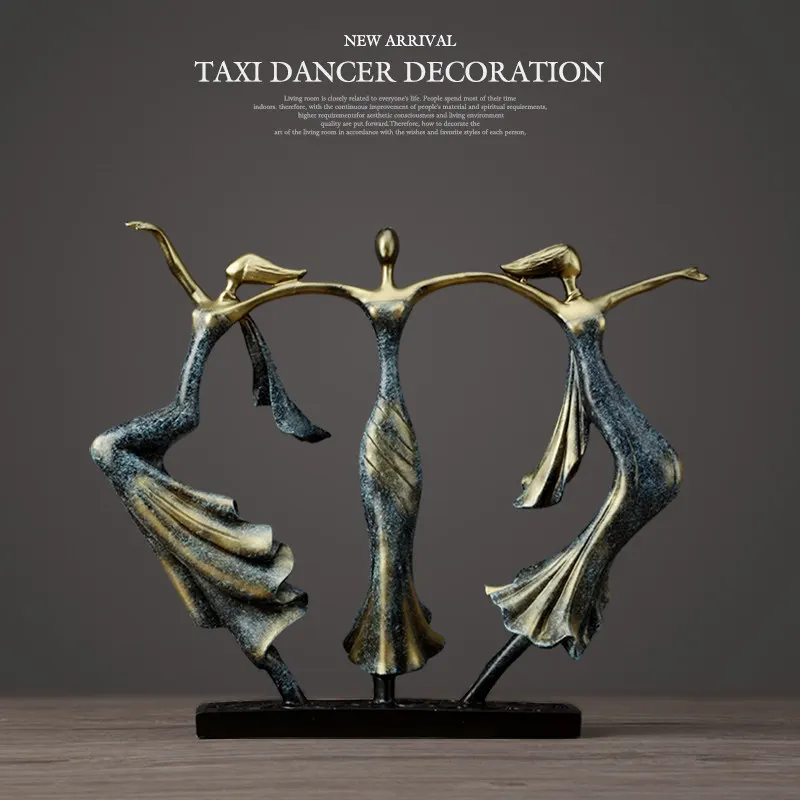 Europe Retro Grace Dance Girls Resin Crafts Decoration Ornament Home Abstract Artwork Creative Desktop Character Figurines Decor
Europe Retro Grace Dance Girls Resin Crafts Decoration Ornament Home Abstract Artwork Creative Desktop Character Figurines Decor