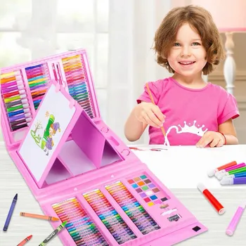 150/176pcs Art Set Painting Watercolor Drawing Tools Art Marker Brush Pen Supplies Kids For Gift Box Office Stationery
150/176pcs Art Set Painting Watercolor Drawing Tools Art Marker Brush Pen Supplies Kids For Gift Box Office Stationery