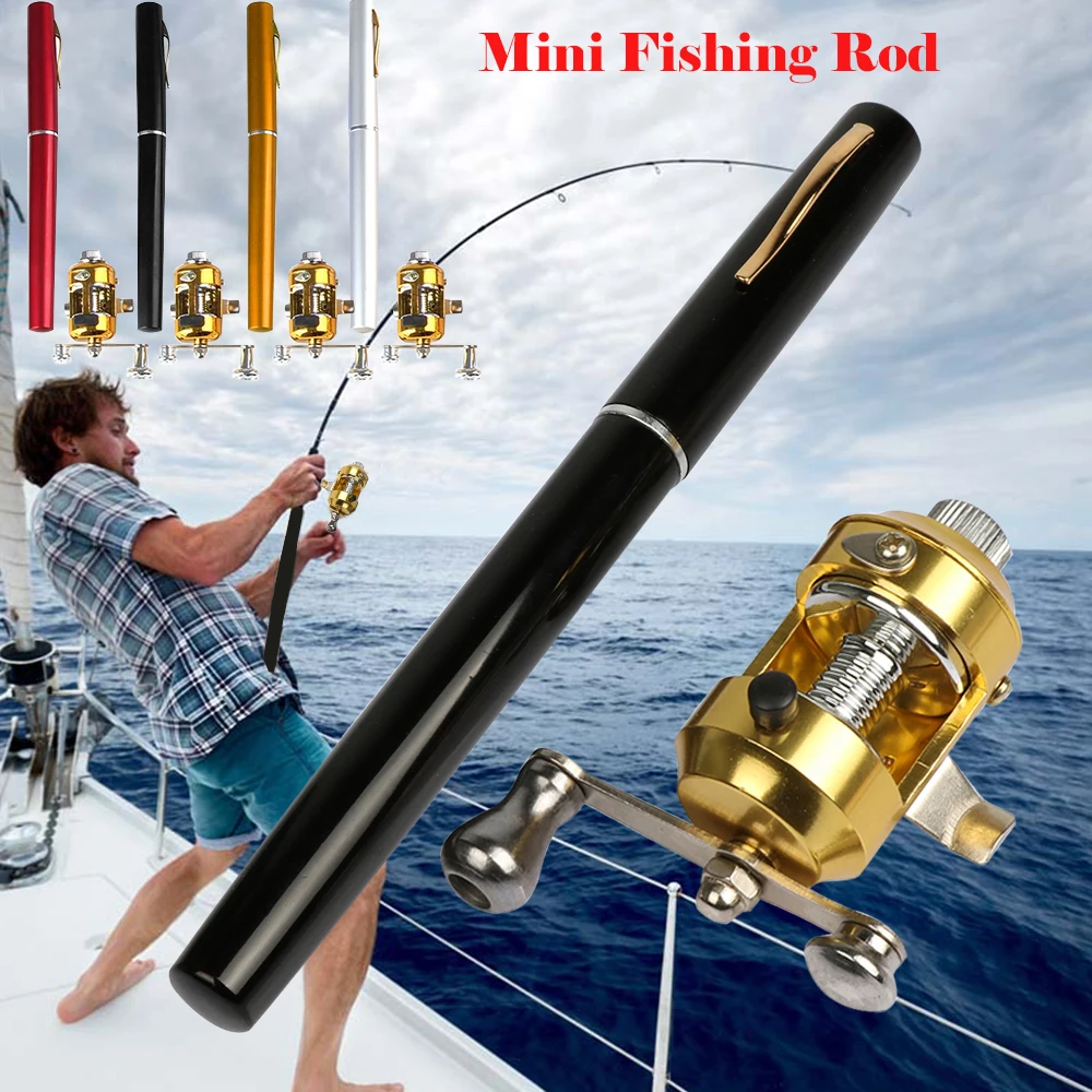 Portable Mini Pen Shape Telescopic Fishing Rods with Gold Reel Folded Fishing Rod High Strength Carbon Fiber Fishing Rod D35
Portable Mini Pen Shape Telescopic Fishing Rods with Gold Reel Folded Fishing Rod High Strength Carbon Fiber Fishing Rod D35