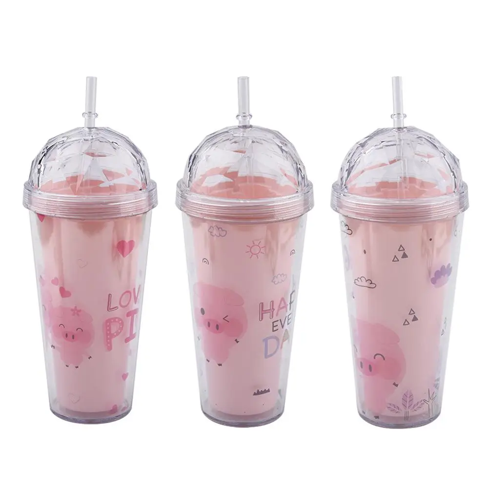 Cute Girl Water Bottle with Straw Pink Kawaii Outdoor Travel Portable Tritan plastic Drink Bottle 500ml
Cute Girl Water Bottle with Straw Pink Kawaii Outdoor Travel Portable Tritan plastic Drink Bottle 500ml