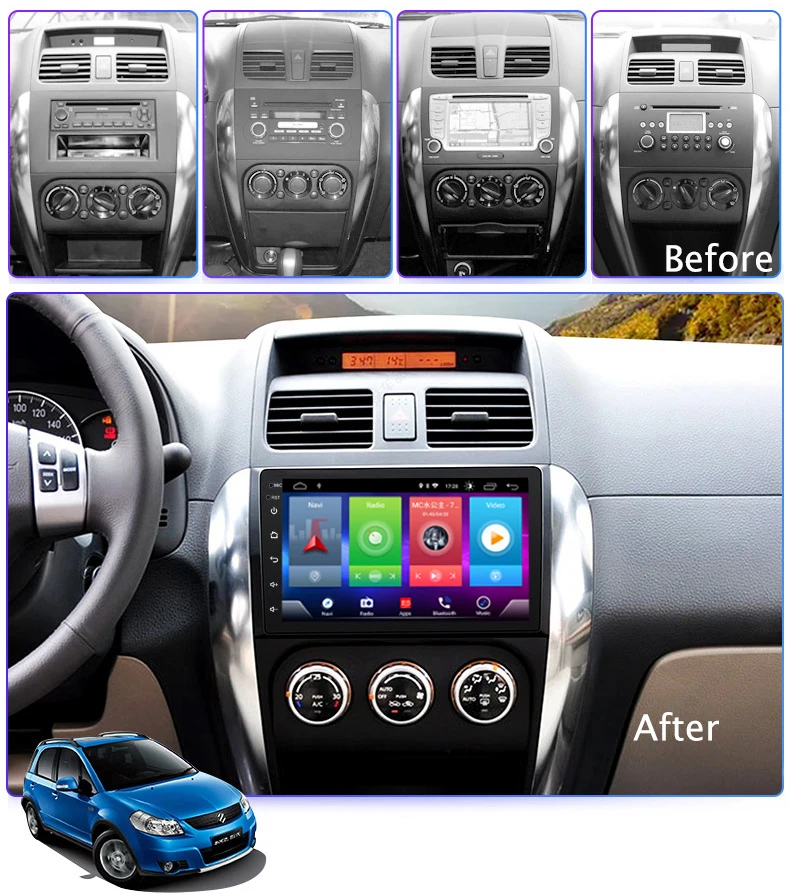 Car Android 8.1 Multimedia Player for SUZUKI SX4 2006-2016 GPS Navigation Device USB bluetooth steering wheel control support
Car Android 8.1 Multimedia Player for SUZUKI SX4 2006-2016 GPS Navigation Device USB bluetooth steering wheel control support
