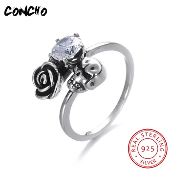 2018 Top Fashion New Bands Skeleton Zircon Women Party Anel Feminino Concho Jewelry 925 Sterling Skull Shape Rings For
2018 Top Fashion New Bands Skeleton Zircon Women Party Anel Feminino Concho Jewelry 925 Sterling Skull Shape Rings For