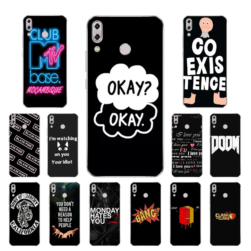 6.2 inch for Asus Zenfone 5z ZS620KL Phone Cases for Asus Zenfone 5 ZE620KL Black Letters Printing Soft Silicone TPU Back Cover
6.2 inch for Asus Zenfone 5z ZS620KL Phone Cases for Asus Zenfone 5 ZE620KL Black Letters Printing Soft Silicone TPU Back Cover