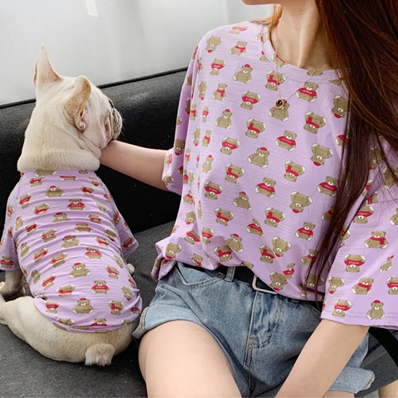 Fashion Printed People-Pet Matching Cotton Cool Tshirt Dog Clothes for Small Dogs Pug French Bulldog Chihuahua Summer Costume
Fashion Printed People-Pet Matching Cotton Cool Tshirt Dog Clothes for Small Dogs Pug French Bulldog Chihuahua Summer Costume