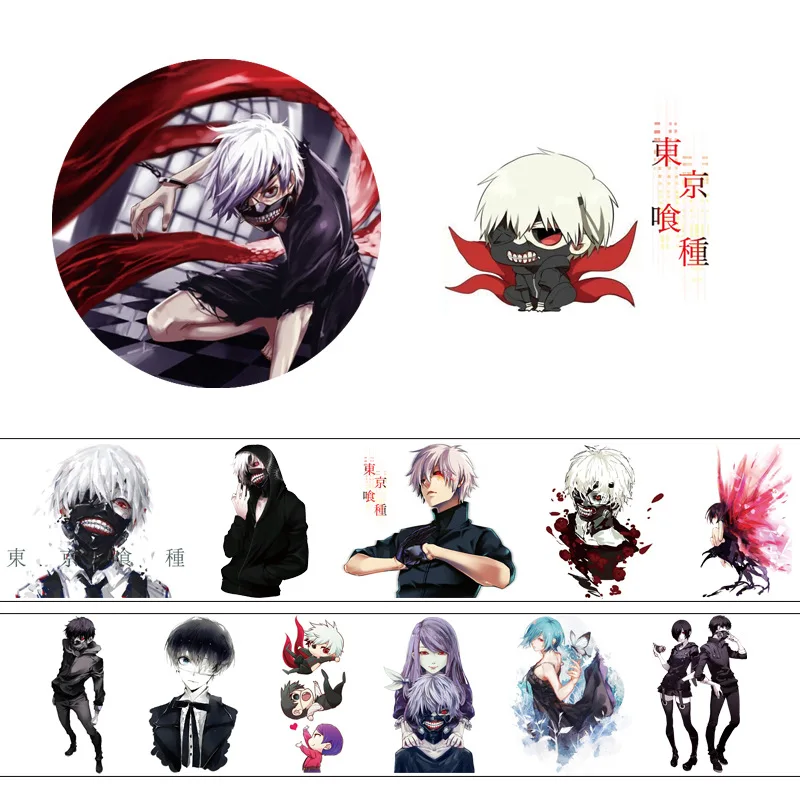 4cm*5m Cartoon Anime Tokyo Ghoul Washi Tape Adhesive Tape DIY Decorative Scrapbooking Label Sticker
4cm*5m Cartoon Anime Tokyo Ghoul Washi Tape Adhesive Tape DIY Decorative Scrapbooking Label Sticker