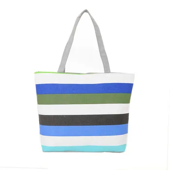 Summer Canvas Shopper Bag Striped Rainbow Prints Beach Bags Tote Women Ladies Girls Shoulder bag Casual Shopping Handbag
Summer Canvas Shopper Bag Striped Rainbow Prints Beach Bags Tote Women Ladies Girls Shoulder bag Casual Shopping Handbag
