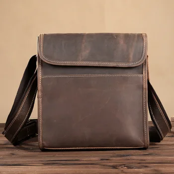 Vintage Crazy Horse Leather Men Messenger Bags Casual Shoulder Crossbody Bags Perfect Quality Genuine Leather Bags
Vintage Crazy Horse Leather Men Messenger Bags Casual Shoulder Crossbody Bags Perfect Quality Genuine Leather Bags