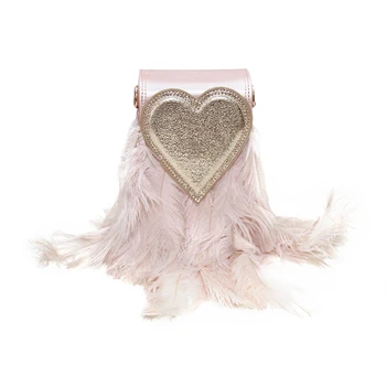 Women's Handbags Heart-shaped Bag Love Ostrich Feather Shoulder Crossbody Bag for Lady Luxury Handbags Women Bags Designer
Women's Handbags Heart-shaped Bag Love Ostrich Feather Shoulder Crossbody Bag for Lady Luxury Handbags Women Bags Designer