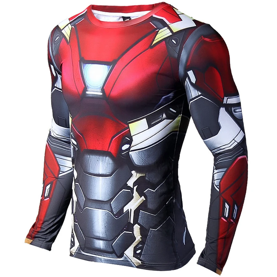 Iron man crossfit t shirt men  (6)
