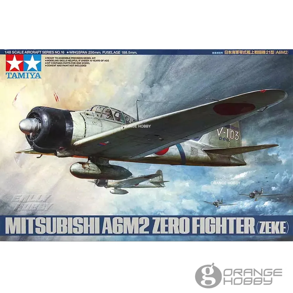 OHS Tamiya 61016 1/48 A6M2 Zero Fighter Zeke Assembly Airforce Model Building Kits G
OHS Tamiya 61016 1/48 A6M2 Zero Fighter Zeke Assembly Airforce Model Building Kits G