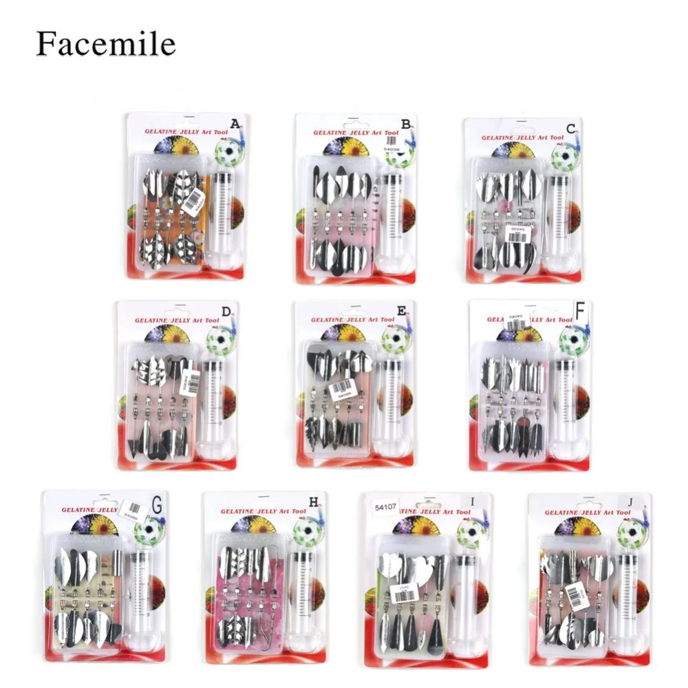 Facemile 11pcs/set 3D Jelly Flower Art Tools Jelly Cake Gelatin Pudding Nozzle Syringe Russia Nozzle Set Cake Decorating Tools
Facemile 11pcs/set 3D Jelly Flower Art Tools Jelly Cake Gelatin Pudding Nozzle Syringe Russia Nozzle Set Cake Decorating Tools