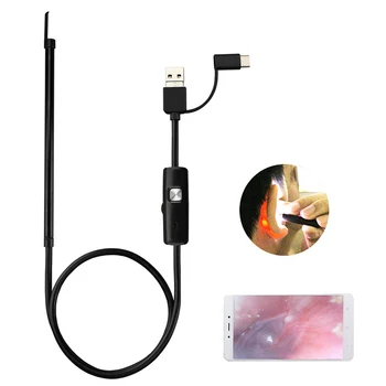 3 In 1 Ear Spoon Borescope Ear Cleaning USB OTG Endoscope for Phone Android PC MSU99
3 In 1 Ear Spoon Borescope Ear Cleaning USB OTG Endoscope for Phone Android PC MSU99