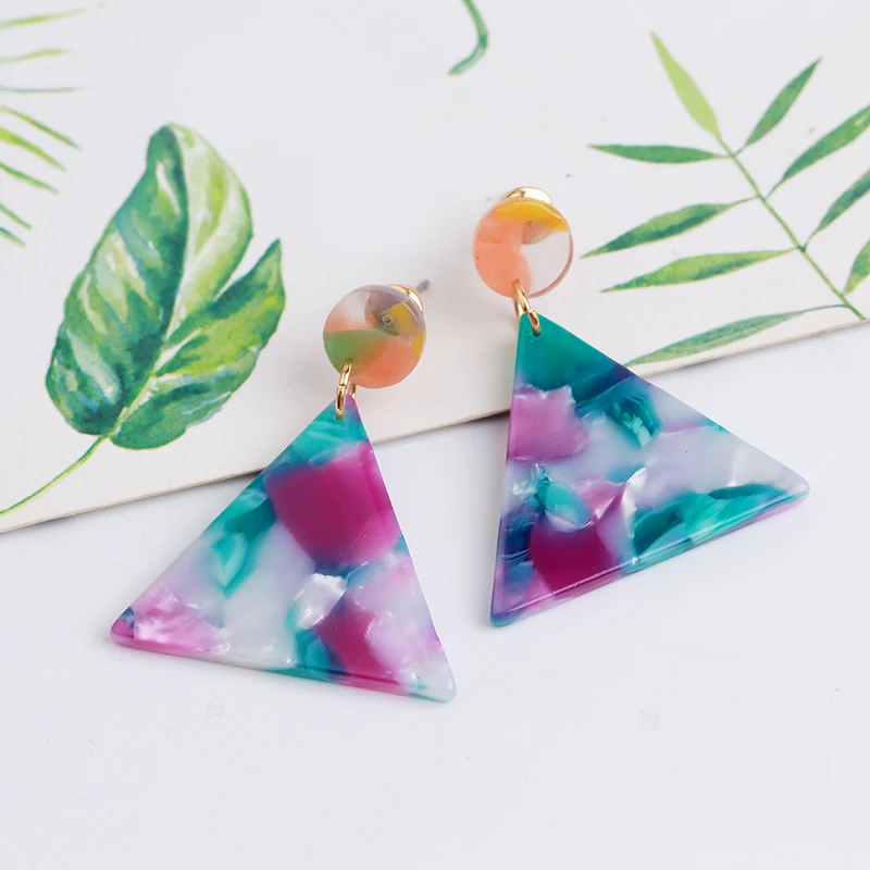 Korean Green Purple Irregular Cute Acrylic Geometric Dangle Earrings Simple Resin Triangle Drop Earring For Women Women Jewelry
Korean Green Purple Irregular Cute Acrylic Geometric Dangle Earrings Simple Resin Triangle Drop Earring For Women Women Jewelry