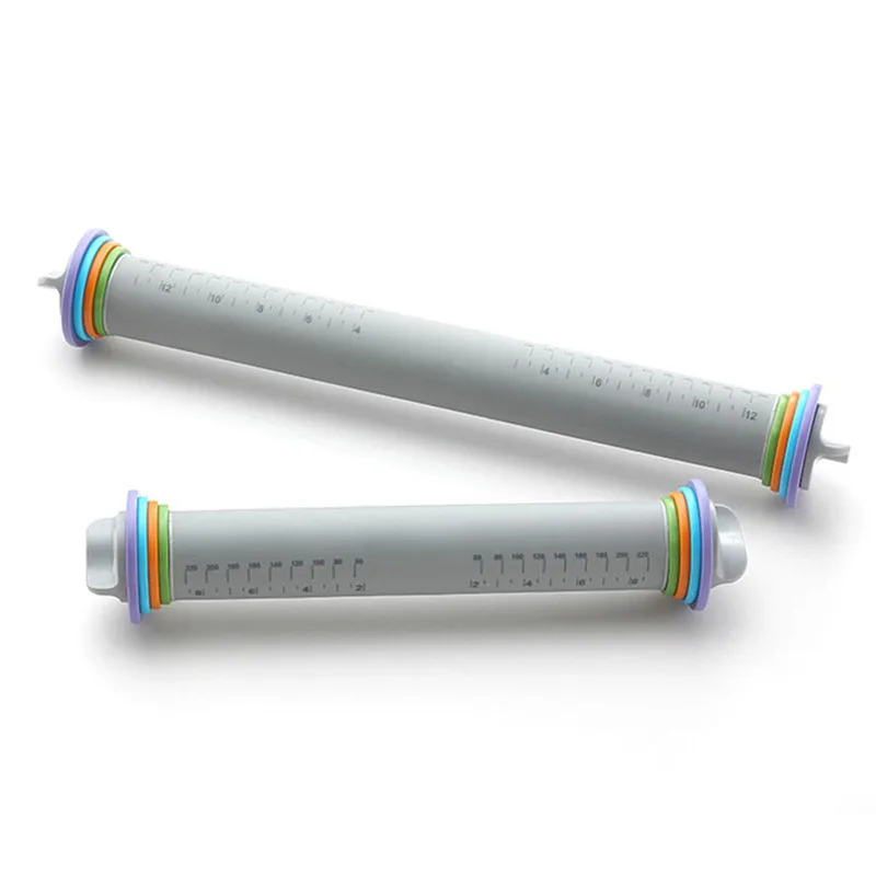 Bakeware Tool Kitchen Non-stick Rolling Pin Silicone Fondant Embossing Fondant Scale Adjustable Cake Dough Roller Baking Pastry
Bakeware Tool Kitchen Non-stick Rolling Pin Silicone Fondant Embossing Fondant Scale Adjustable Cake Dough Roller Baking Pastry
