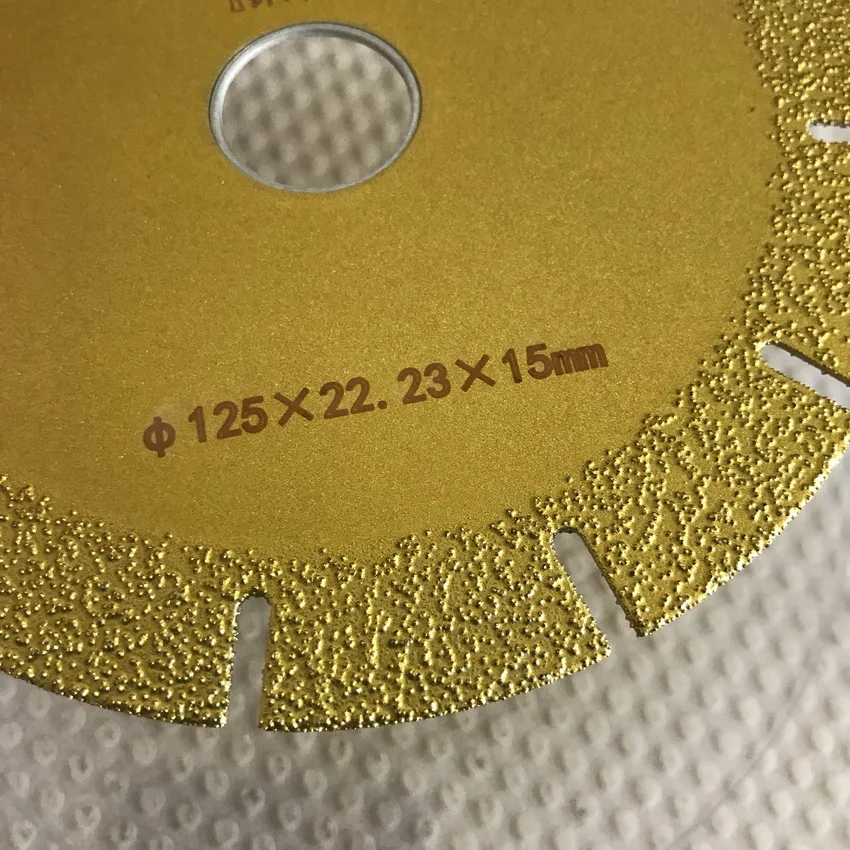 Free Shipping Of Brazed Diamond Abrasive Cutting Blade Coated Titanium Diamond Grinding Disc 125*22*2*12mm Width Of Coating
Free Shipping Of Brazed Diamond Abrasive Cutting Blade Coated Titanium Diamond Grinding Disc 125*22*2*12mm Width Of Coating