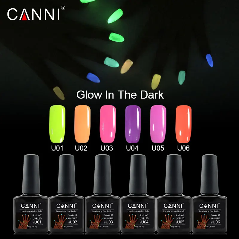 CANNI New Glowing Gel Varnish Nail Art 