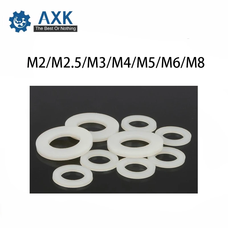 100Pcs DIN125 ISO7089 M2 M2.5 M3 M4 M5 M6 M8 Black or white Plastic Nylon Washer Plated Flat Spacer Washer Seals Gasket Ring
100Pcs DIN125 ISO7089 M2 M2.5 M3 M4 M5 M6 M8 Black or white Plastic Nylon Washer Plated Flat Spacer Washer Seals Gasket Ring