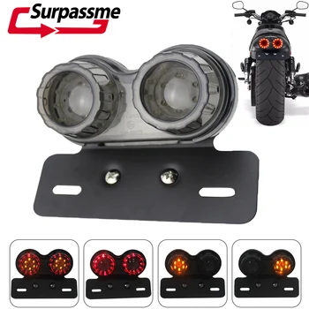 Motorcycle Tail Light Brake Led Light License Plate Holder Rear Turn Signal LED Lamps Universal For Harley Bobber Cafe Racer ATV
Motorcycle Tail Light Brake Led Light License Plate Holder Rear Turn Signal LED Lamps Universal For Harley Bobber Cafe Racer ATV
